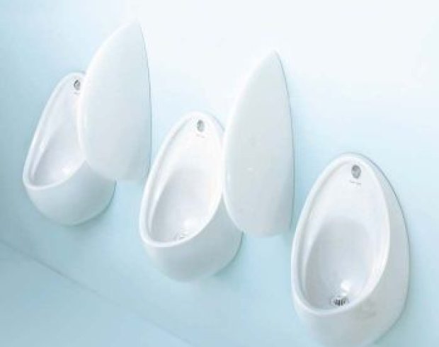 School toilet bowl urinals