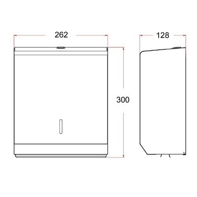 Stainless Steel Large Paper Towel Dispenser