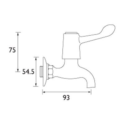 Lever Operated Bib Taps