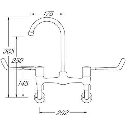 Bridge Lever Sink Mixer