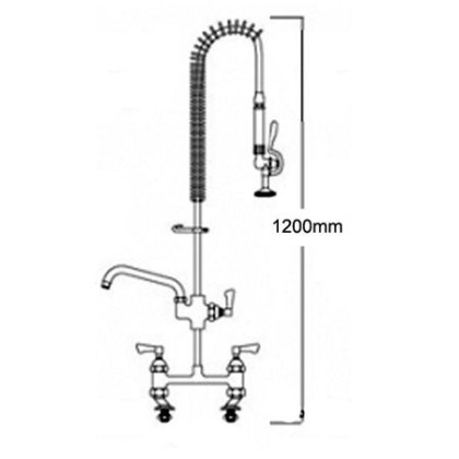 Catering Pre Rinse Spray Unit With Pot Filler