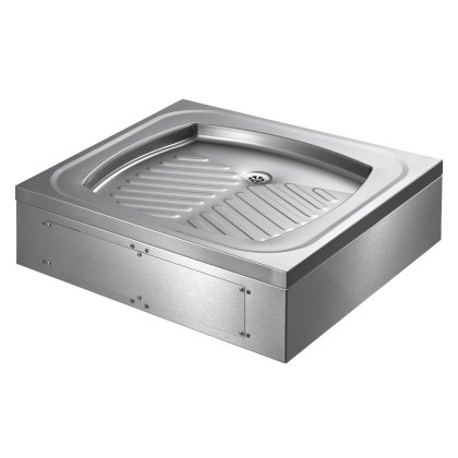Floorstanding Stainless Steel Shower Tray