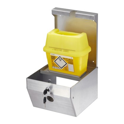 Sharps Box Wall Mounted Stainless Steel