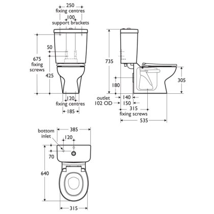 Infant Height Close Coupled WC Suite