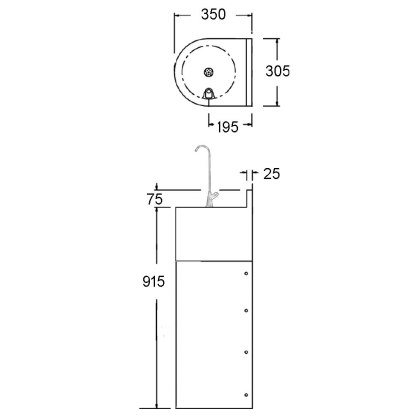 Adult Height Bottle Filling Fountain