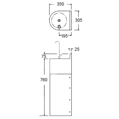 Junior Height Bottle Filling Fountain