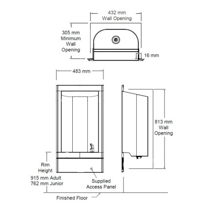 Recessed Drinking Fountain