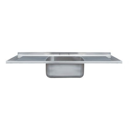 SBDD Single Bowl Double Drainer Catering Sink Top 650mm Projection