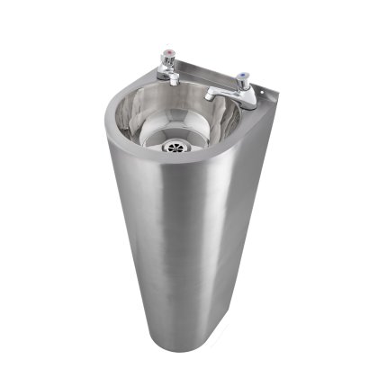 Junior Height Floor Standing Round Wash Basin