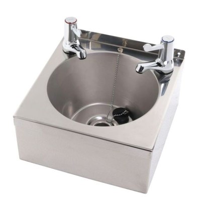 Stainless Steel Mini Wash Basin With Lever Taps