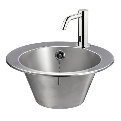Stainless Steel Inset Wash Basin With Sensor Tap