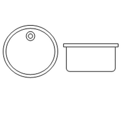 Inset Round Wash Bowls With Overflow
