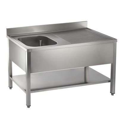 Catering Single Bowl Single Drainer On Frame 1500mm