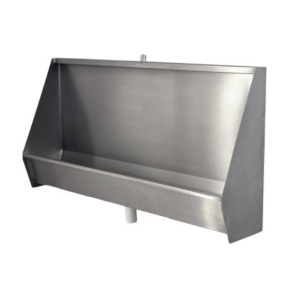 Classic Stainless Steel Wall Hung Urinals 900mm To 2400mm Long