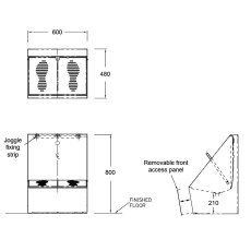 Wudu Foot Wash Troughs - Single