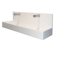 Sit-On Splashback Style Wash Trough