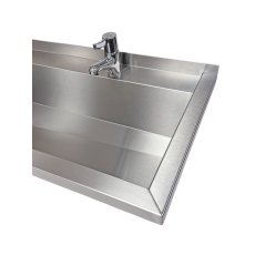 Commercial Wash Trough With Monobloc Mixer Taps
