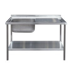 1000mm Catering Sink Bowl with Drainer on Frame 600mm Projection