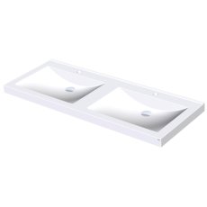 KWC DVS Miranit Double Quadro Wash Basin KWC DVS Miranit Double Quadro Wash Basin