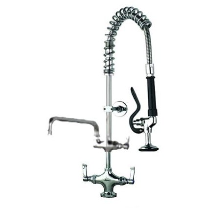 Short Pre Rinse Spray Unit With Pot Filler - Single Tap Hole Short Pre Rinse Spray Unit With Pot Filler - Single Tap Hole