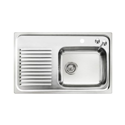 Small Single Bowl Sink With Drainer and Soap Dispenser Small Single Bowl Sink With Drainer and Soap Dispenser