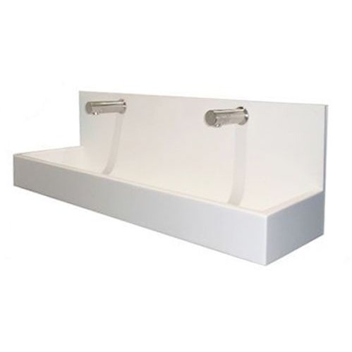 Sit-On Splashback Style Wash Trough Sit-On Splashback Style Wash Trough