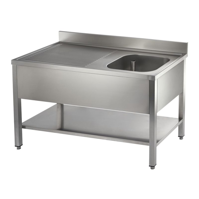 Catering Single Bowl Single Drainer On Frame 1500mm Catering Single Bowl Single Drainer On Frame 1500mm
