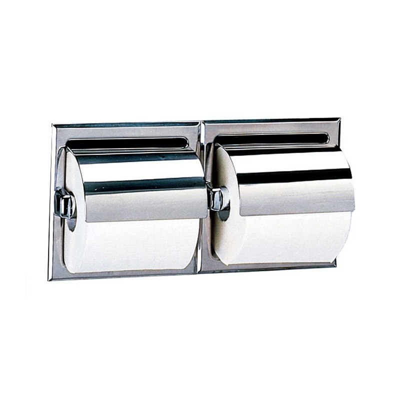 Bobrick Recessed Double Toilet Roll Dispenser Bobrick Recessed Double Toilet Roll Dispenser