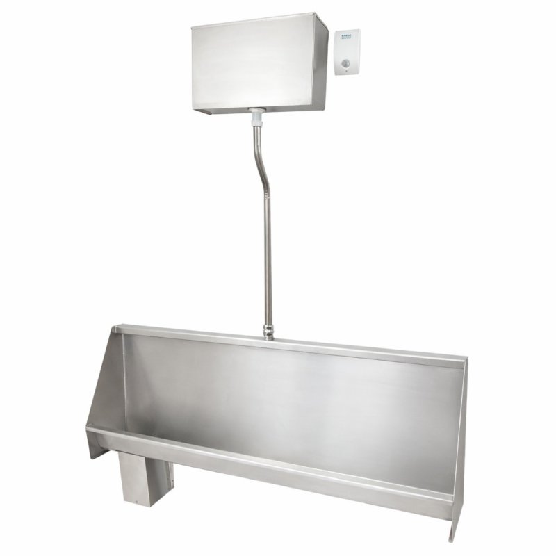 Stainless Steel Vandal Resistant Trough Urinal Bundle Stainless Steel Vandal Resistant Trough Urinal Bundle