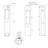 Pillar bottle filler dimensions