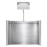 Stainless Steel Freestanding Recessed Slab Urinal with Stainless Steel Cistern