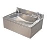 small stainless steel wash basin with time flow taps