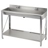 Stainless Steel Wash Trough With Frame Stainless Steel Wash Trough With Frame