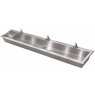 1600mm stainless steel inset wash trough