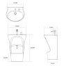 dimensions of dual level wudu wash unit