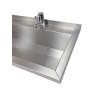 Commercial Wash Trough With Monobloc Mixer Taps Commercial Wash Trough With Monobloc Mixer Taps