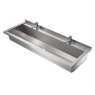 commercial wash trough with lever mixer taps