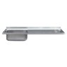Single Bowl Single Drainer Catering Sink Top 650mm Projection Single Bowl Single Drainer Catering Sink Top 650mm Projection