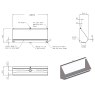 urinal with wide channel dimensions