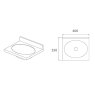 Wall Hung Oval Wash Basin Wall Hung Oval Wash Basin