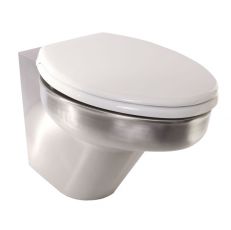 stainless steel back to wall toilet with seat