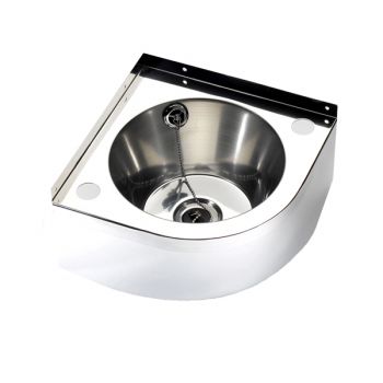 stainless steel corner wash basin
