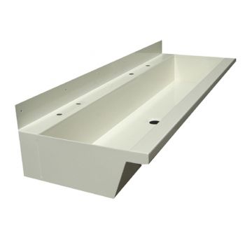white-stainless-steel-trough-sink