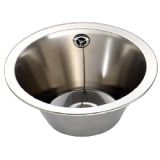 inset 340mm stainless steel hand wash basin