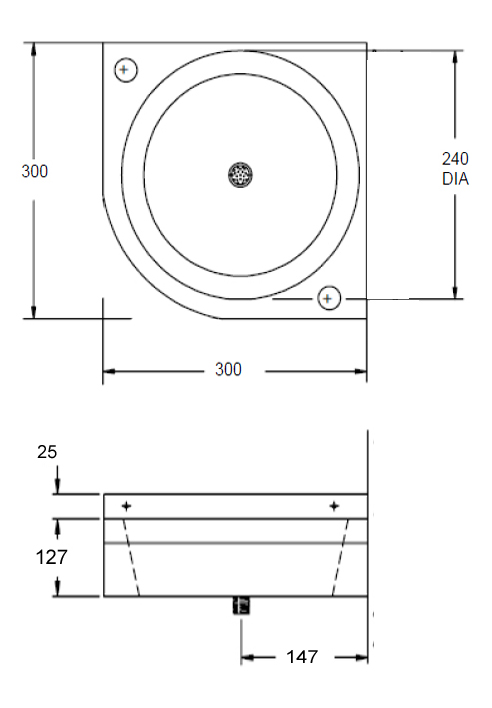 stainless steel corner wash basin dimensions