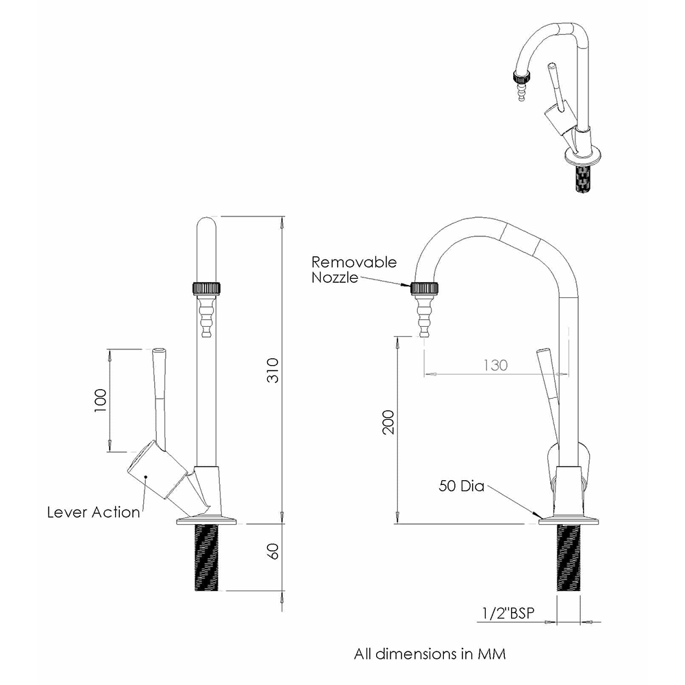 hot-water-lab-tap-dimensions